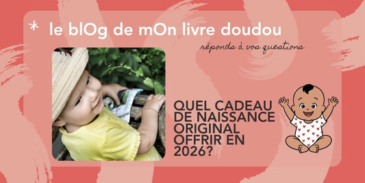 Idées cadeaux de naissance originaux, livre photo en tissu personnalisé mOn livre doudou fabriqué en Bretagne